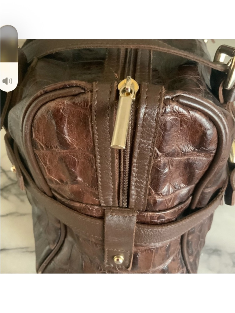 Genius leather large Boston Bag made in italy - Picture 12 of 16
